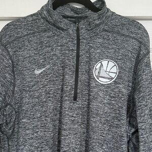 Nike Golden State Warriors Gray Quarter-Zip Pullover